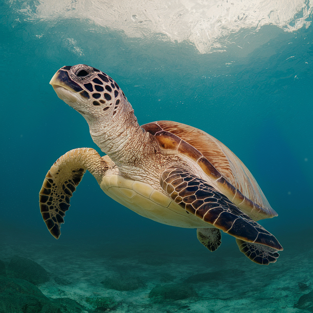 Free ai generated sea turtle turtle illustration