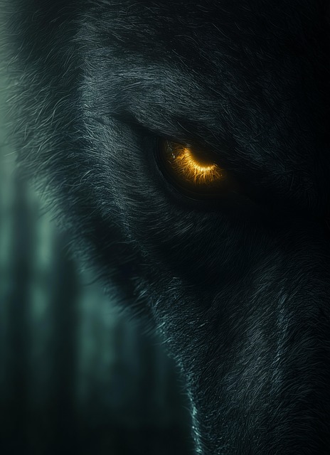 Free wolf werewolf eyes illustration
