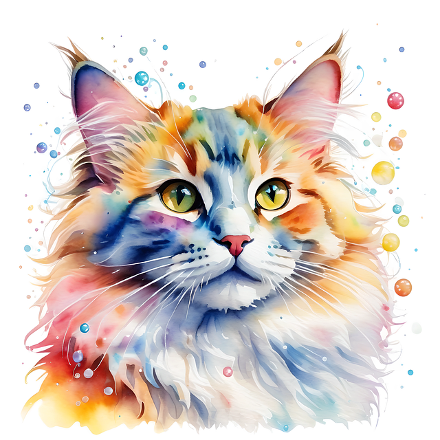 Free ai generated cat pet illustration