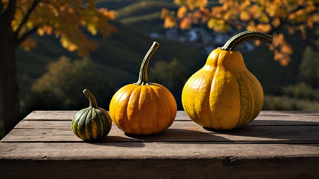 Free ai generated pumpkins fall illustration