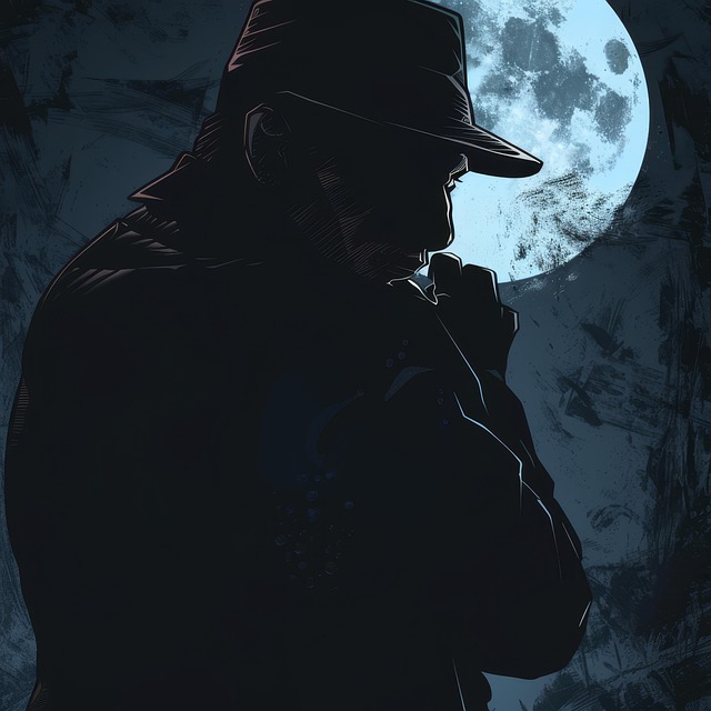 Free ai generated noir man illustration