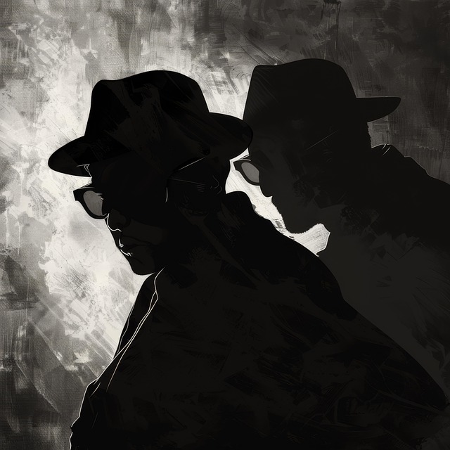 Free ai generated noir man illustration