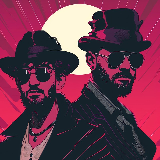 Free ai generated men noir illustration