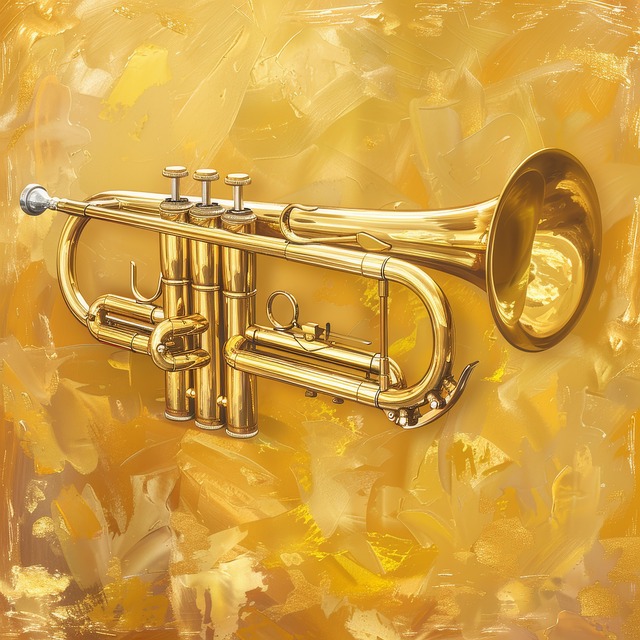Free ai generated trumpet music illustration