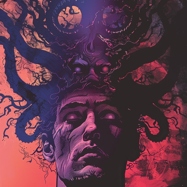 Free ai generated grunge dark illustration