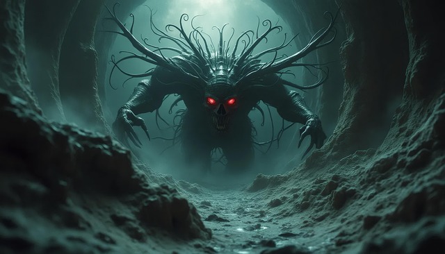 Free ai generated demon fantastical creature illustration