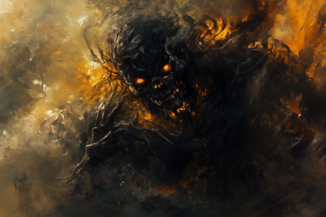 Free ai generated mot god of death illustration