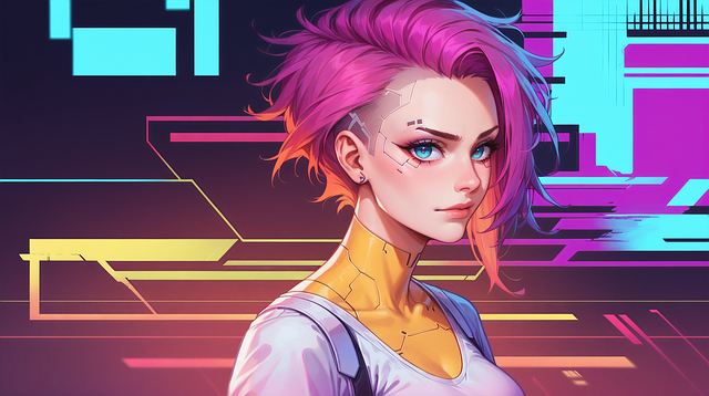 Free ai generated anime woman illustration