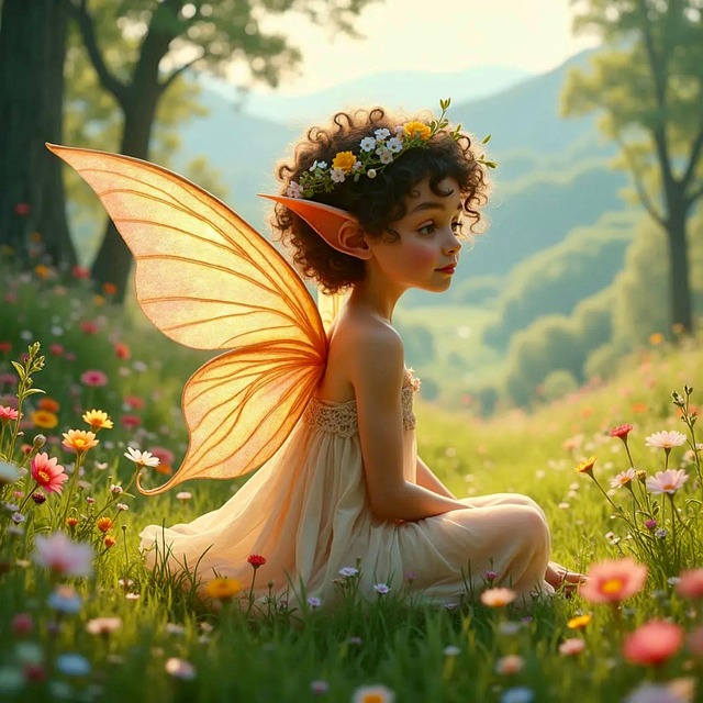 Free ai generated pixie pretty illustration