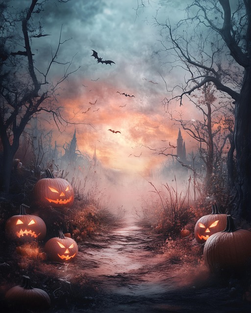 Free ai generated halloween jack o' lanterns illustration