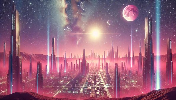 Futuristische Stadt