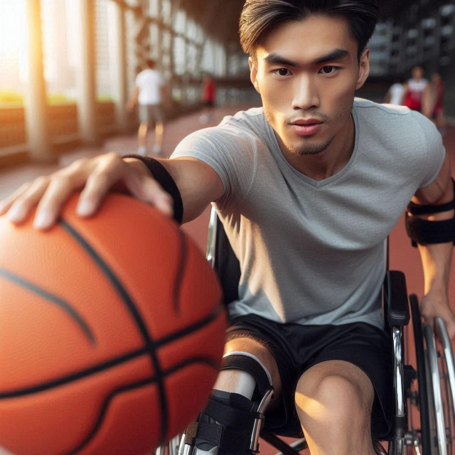 Free ai generated wheelchair basketball illustration
