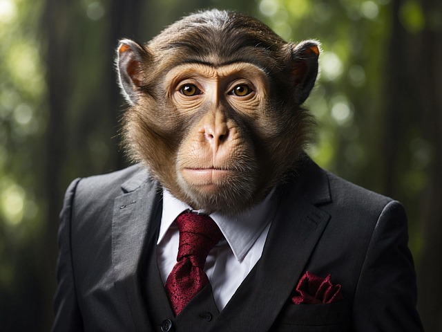 Free ai generated monkey wildlife illustration