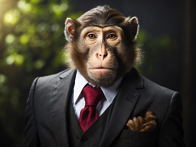 Free ai generated monkey animal illustration