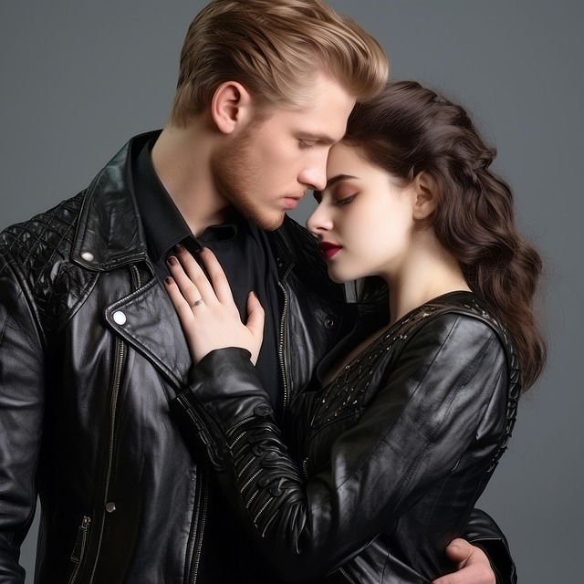 Free ai generated couple gothic illustration