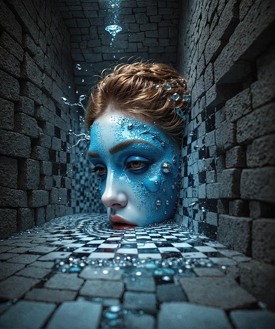 Free ai generated woman face illustration