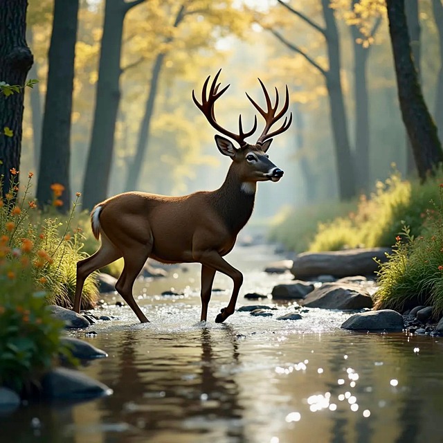 Download free HD stock image of Ai Generated Buck Free ai generated buck deer illustration