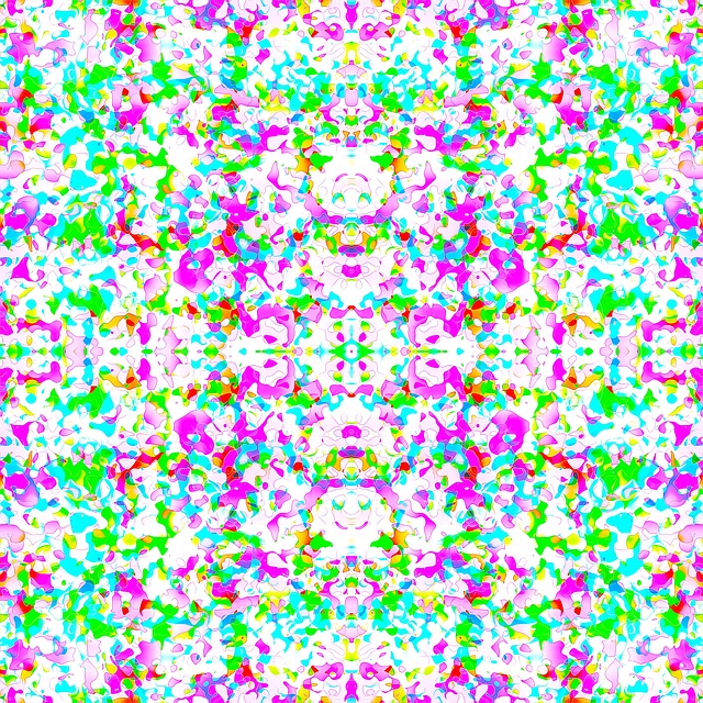 Free abstract fractal mosaic illustration