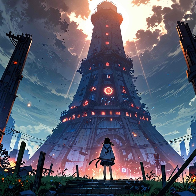 Free future end of the century science fiction illustration