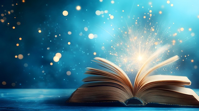 Free ai generated book magic illustration