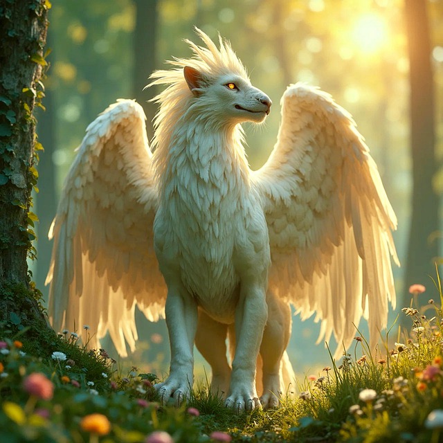 Download free HD stock image of Ai Generated Winged Creature Free ai generated winged creature nature illustration
