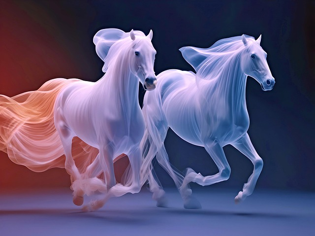 Free ai generated horses animals illustration