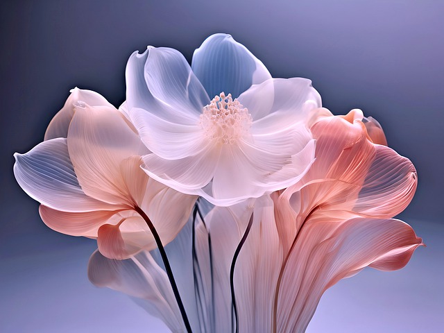 Free ai generated flowers delicate illustration
