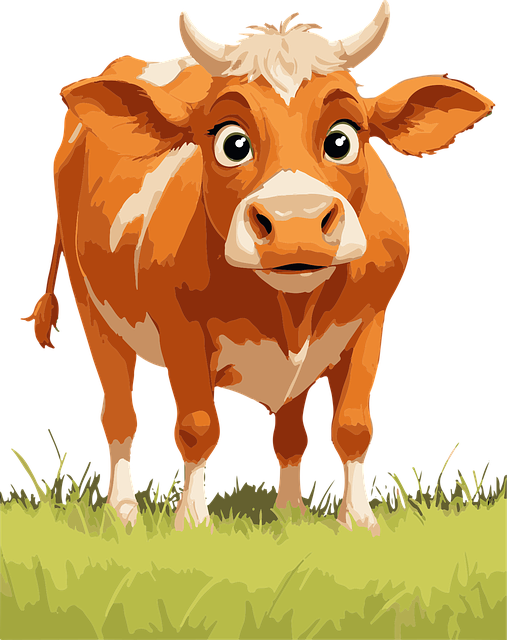 Kuh, Bauernhof, Das Vieh, Tiere, Gehörnt