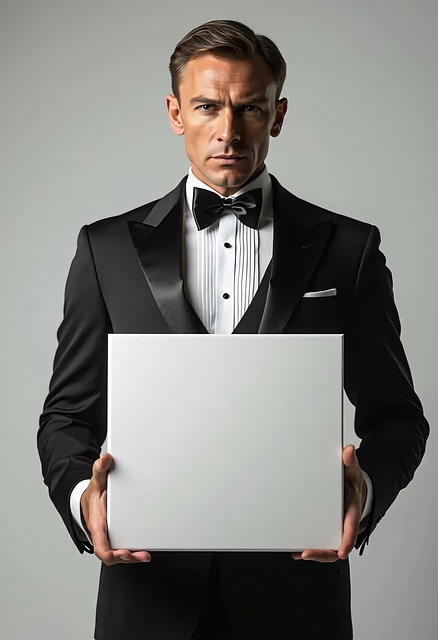 Free ai generated man tuxedo illustration