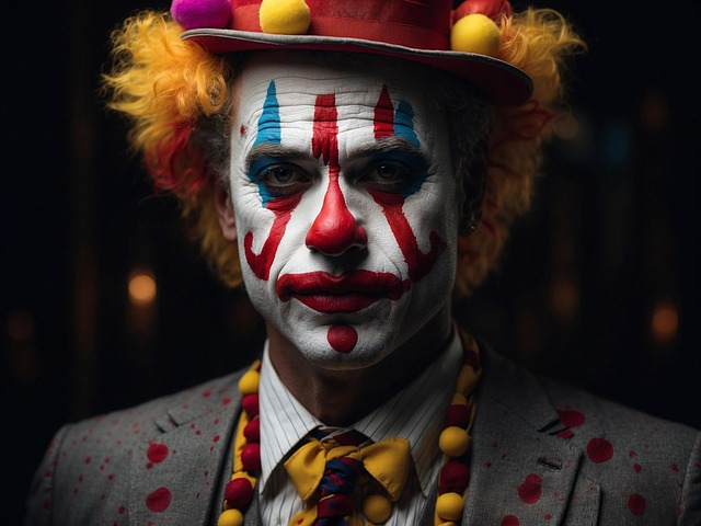 Free ai generated clown funny illustration