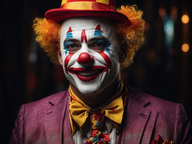 Free ai generated clown funny illustration