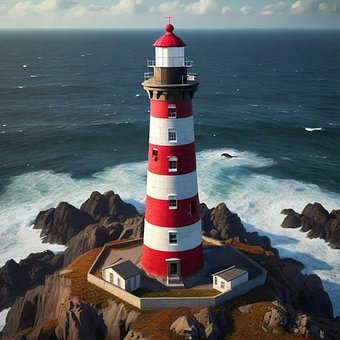 Ai Generado, Faro, Torre, Naturaleza