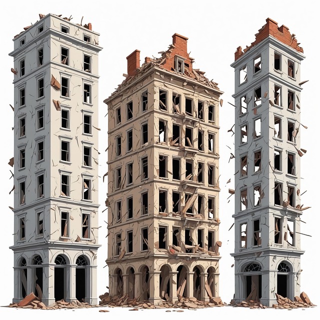 Free ai generated building crack illustration