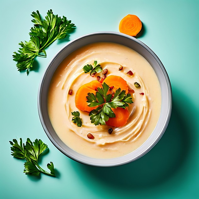 Free ai generated carrot soup illustration