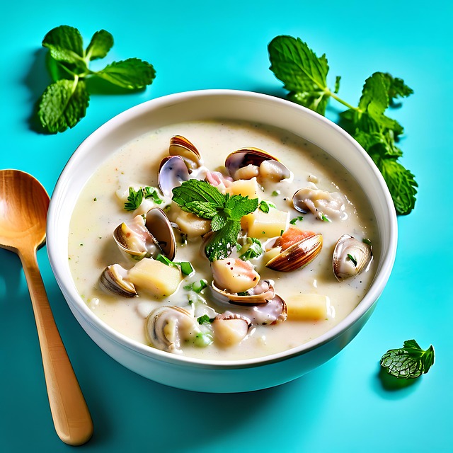 Free Ai Generated Clam Chowder illustration and picture