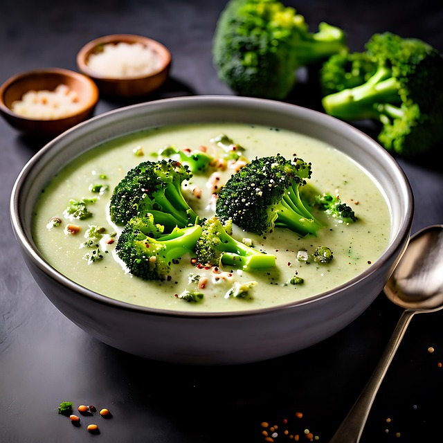 Download free HD stock image of Ai Generated Broccoli Free ai generated broccoli soup illustration