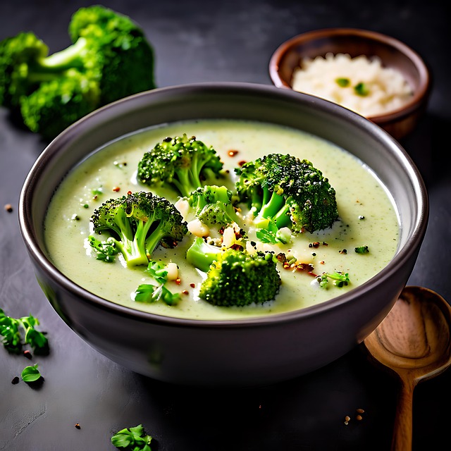 Download free HD stock image of Ai Generated Broccoli Free ai generated broccoli soup illustration