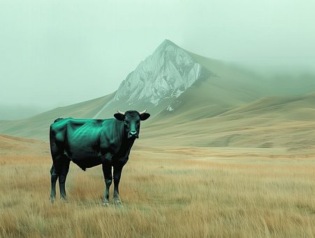 Free Ai Generated Cow illustration and picture