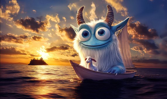 Free Ai Generated Goat illustration and picture