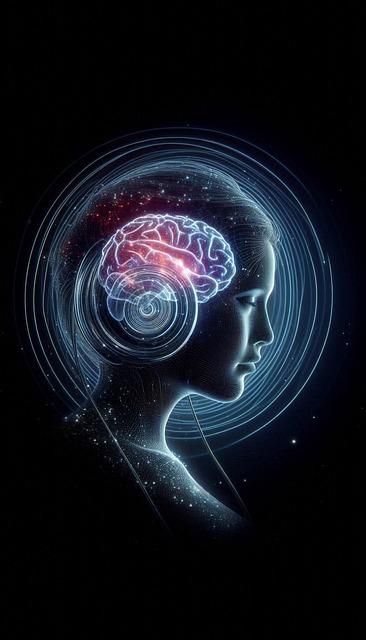 Free ai generated listening music illustration