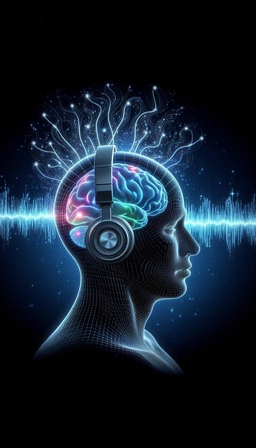 Free ai generated listening music illustration