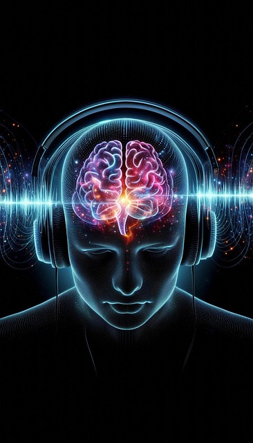 Free ai generated listening music illustration