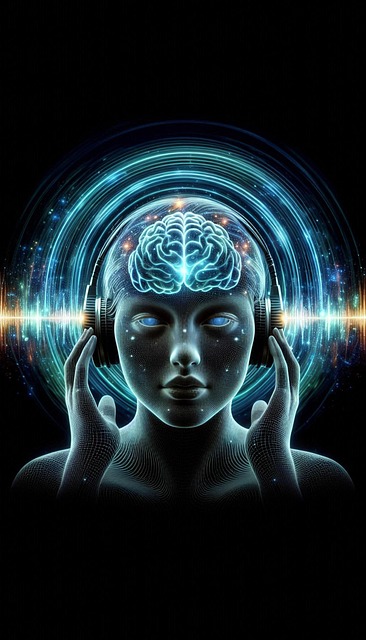 Free ai generated listening music illustration