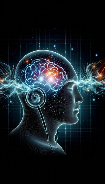 Free ai generated listening music illustration