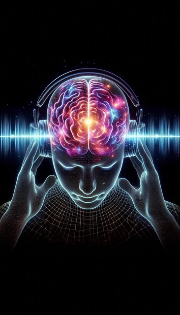 Free ai generated listening music illustration