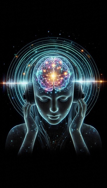 Free ai generated listening music illustration
