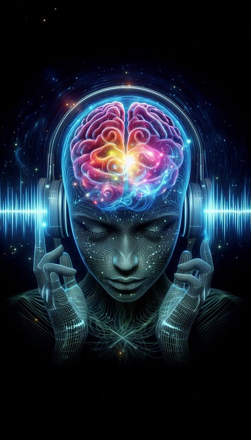 Free ai generated listening music illustration