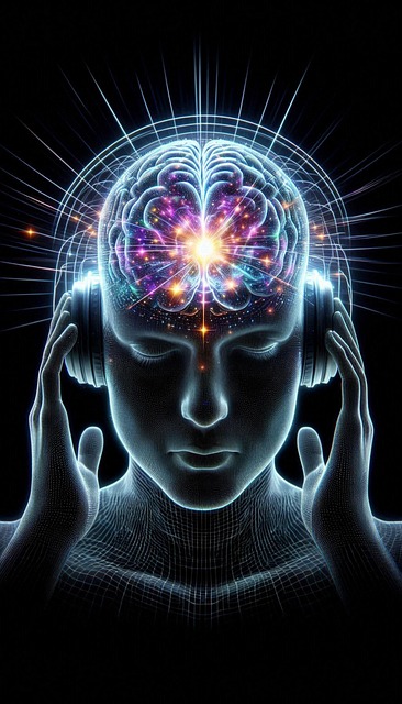 Free ai generated listening music illustration