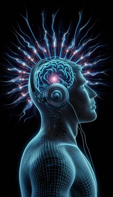 Free ai generated listening music illustration