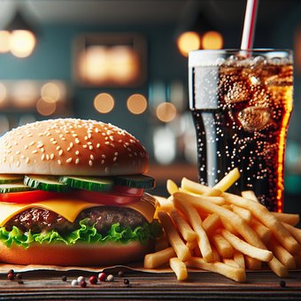 Free Hamburger Fast Food illustration and picture